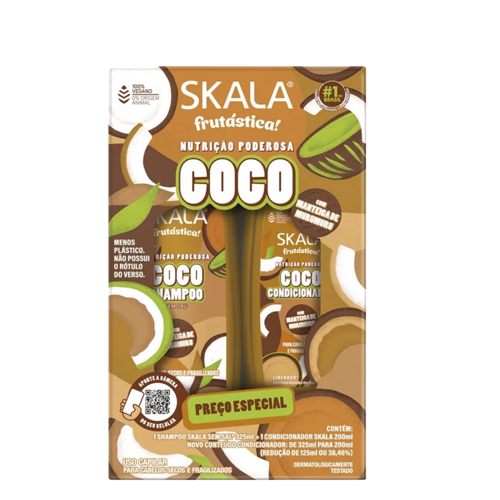 Kit Skala Sh 325ML + Cond 200ML Coco em Oferta na Shopee