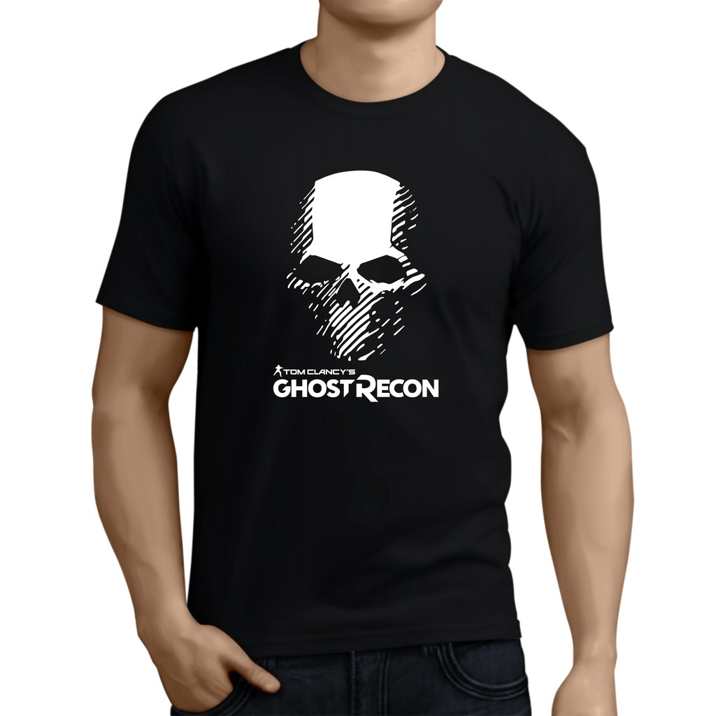 [Camiseta Premium em Algodão Puro]SISI Camiseta Ghost Recon, Tom Clancys