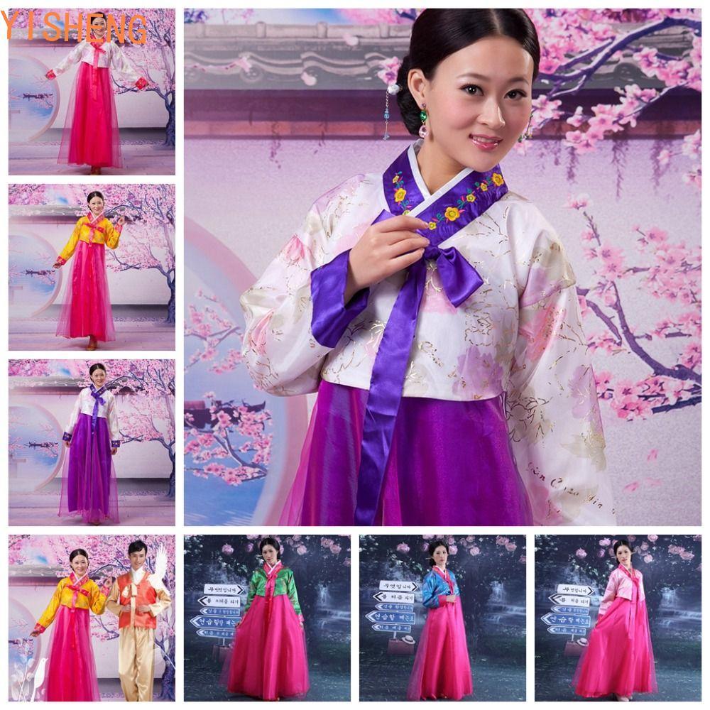 YISHENG Roupas Coreanas Tradicionais , Vestido Hanbok Coreano Dae Jang Geum , Estilo Étnico