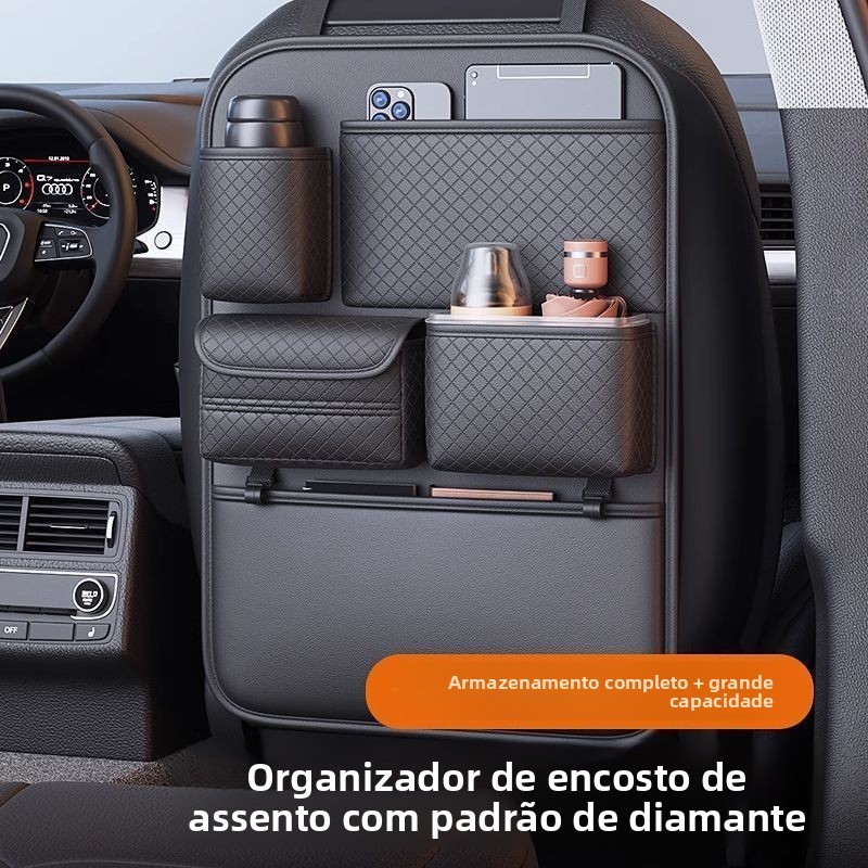 Carro pequena placa de mesa saco de armazenamento assento de carro volta saco de armazenamento Interior caixa de tecido
