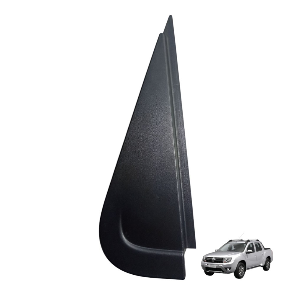 Moldura Acabamento Porta Traseira Direita Duster Oroch 2020 Preto Original