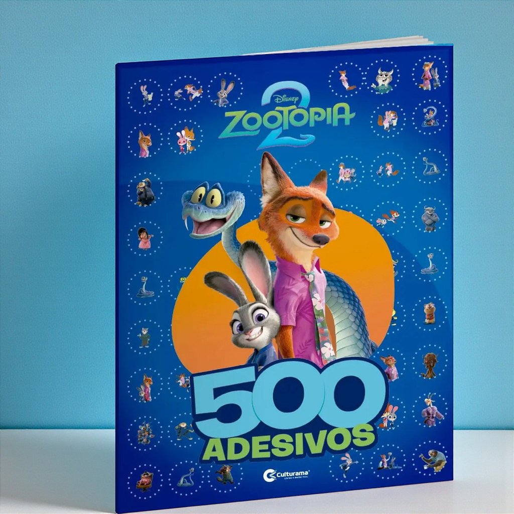 Livro 500 Adesivos Zootopia - Disney Original - 1 unidade - Rizzo em Oferta na Shopee