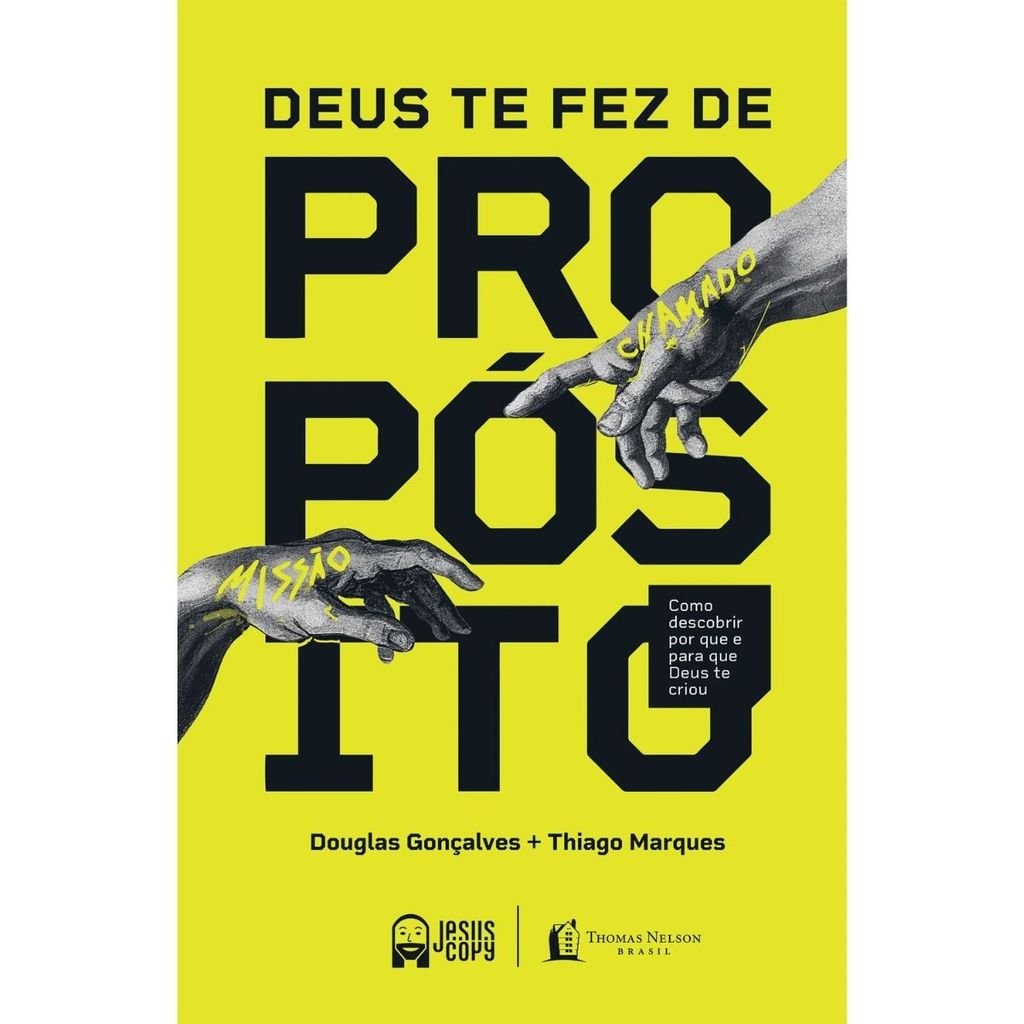 Deus te fez de propósito | Capa Dura | Como descobrir por que e para que Deus te criou | Douglas Gonçalves em Oferta na Shopee