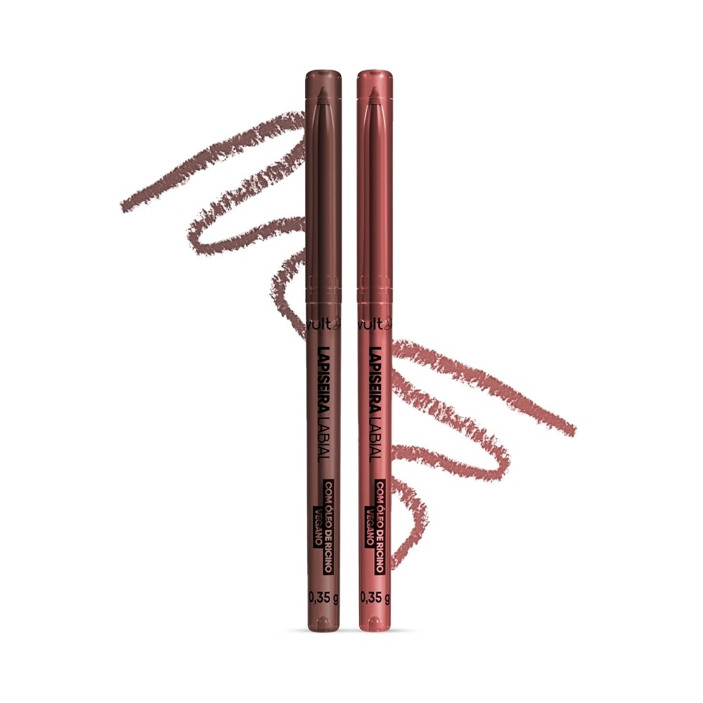 Combo Lapiseira Labial: Castanho Claro 0,35g + Rosé 0,35g em Oferta na Shopee