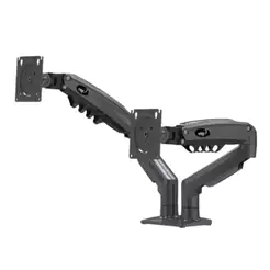 Suporte Ergonômico Articulado de Mesa com Pistão a Gás para 2 Monitores de 17” a 35” ELG - F160N