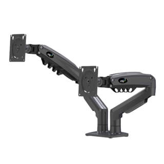 Suporte Ergonômico Articulado de Mesa com Pistão a Gás para 2 Monitores de 17” a 35” ELG - F160N em Oferta na Shopee