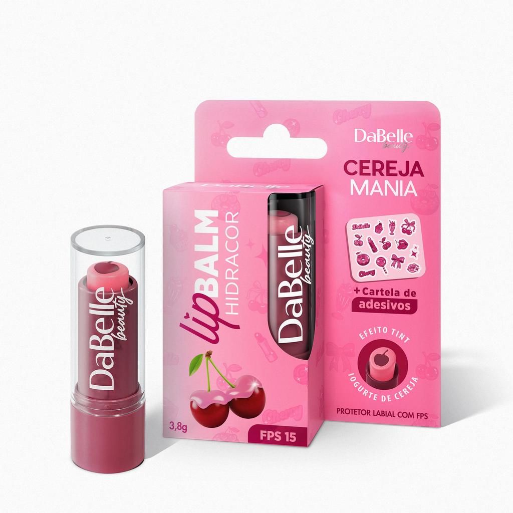 DaBelle Beauty Lip Balm Cereja Mania - Iogurte de Cereja em Oferta na Shopee