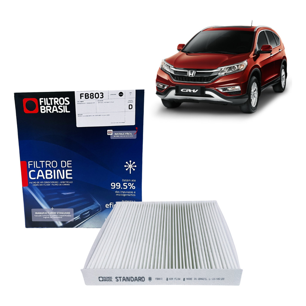 Filtro De Ar Condicionado Honda Crv 2008 2009 2010 2011 2012