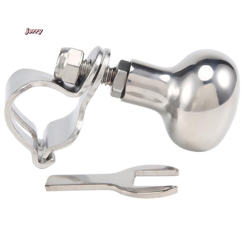 Universal De Aço Inoxidável Volante Girador Resistente Carro Caminhão Barco Marinho Lidar Com Botão Energia