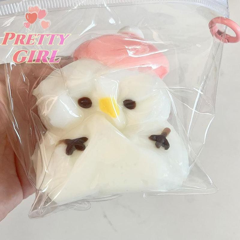 [Pretty ggirl] Boneco De Neve Fofo Criativo Beliscar Espremer Brinquedos De Recuperação Lenta Sensação De Lama Alívio Su
