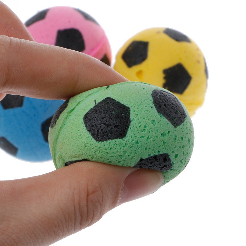4 Pçs Bola De EVA Flexível De Espuma Para Brinquedo De Gato Arranhões 95AA