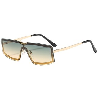 Óculos de Sol com Armação de Metal para Mulheres, Óculos Quadrados da Moda, Óculos Vintage para Homens, Óculos Unissex c