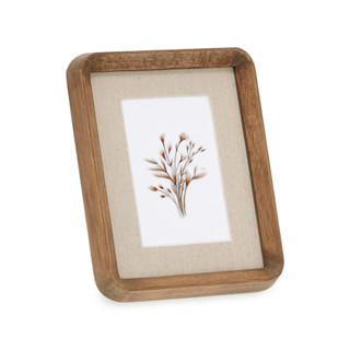 Porta Retrato madeira Linho 10x15 Marrom Rústico 19554 em Oferta na Shopee