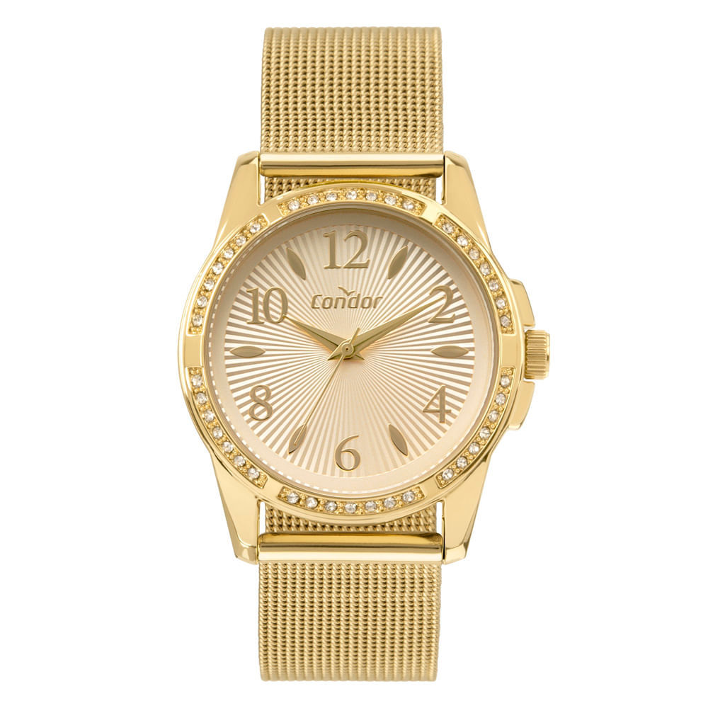 Relógio Condor Feminino Dia A Dia Dourado - CO2036MWG/4D