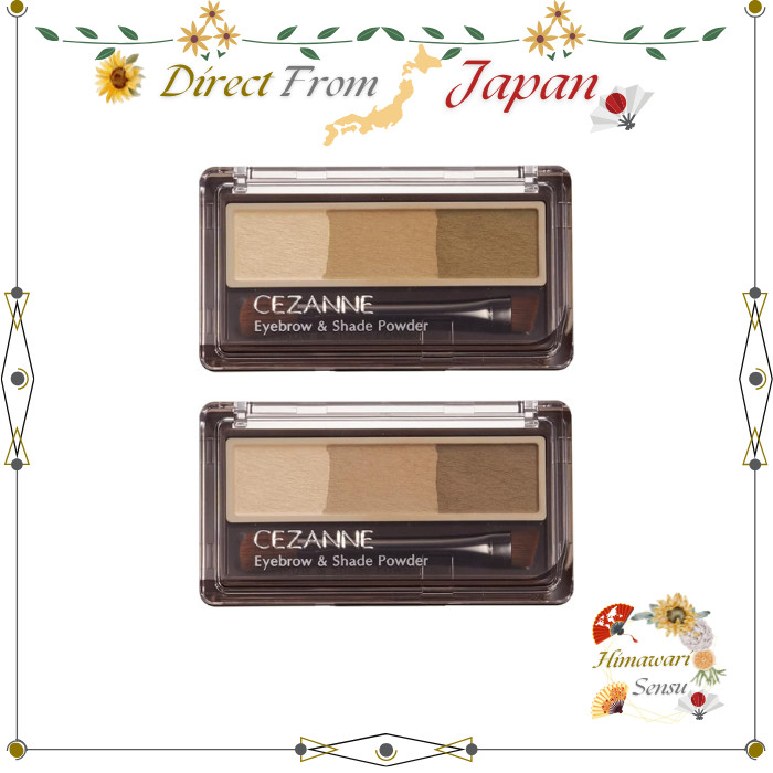 CEZANNE Eyebrow And Shade Powder Camel Brown Natural Brown【 Direct from Japan 】