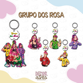 Grupo dos Rosas da Emily vick - Chaveiro Personalizado MDF brilhoso Lembrancinha infantil em Oferta na Shopee