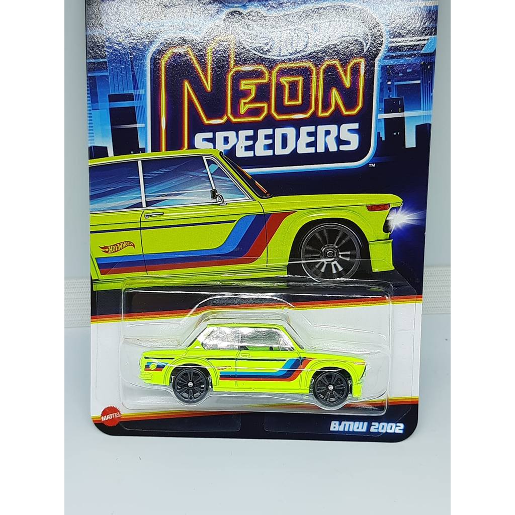 Hot Wheels BMW 2002 Série Neon Speeders 2025 8:8 Metal 6 cms