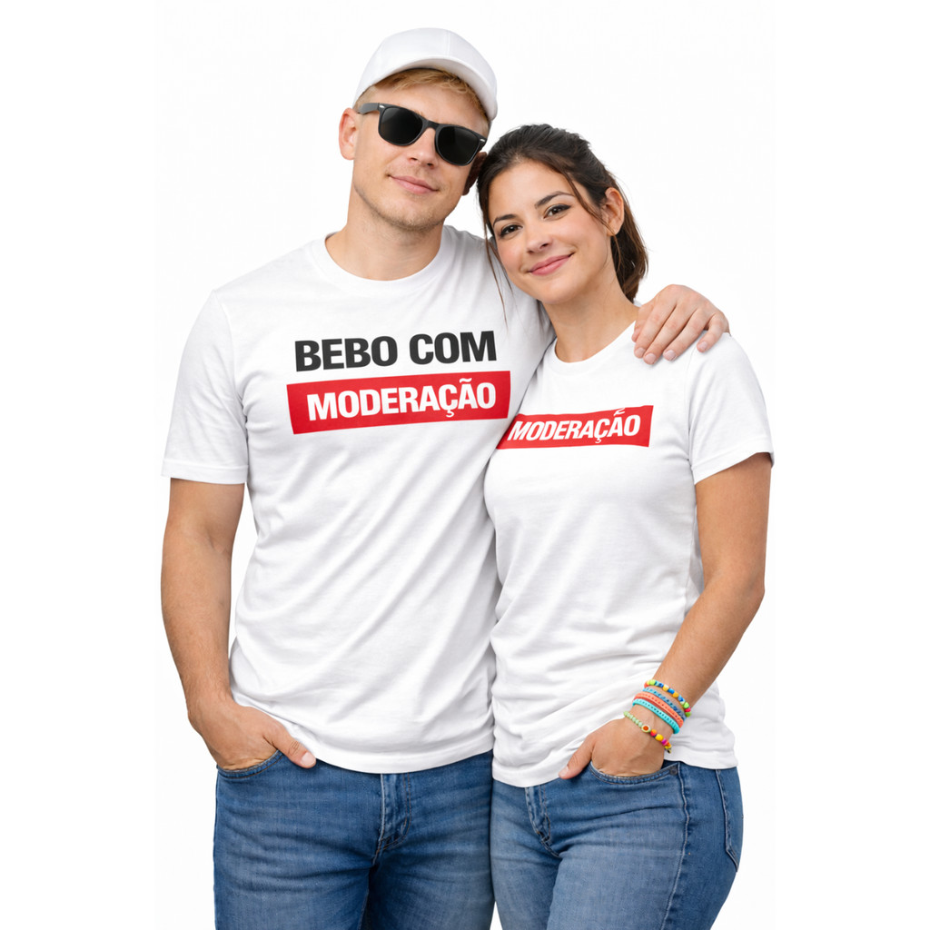 Camiseta Kit Casal Frase Carnaval Folia Bloco 2026 Festa Namorados