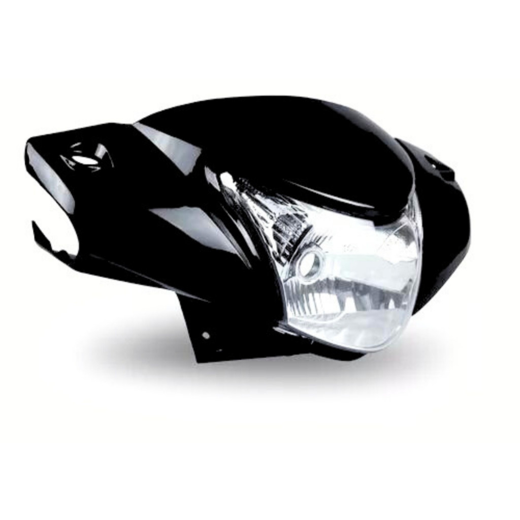 Kit Carenagem do Farol + Farol Bloco Optico Biz 125 Ks/ Es 2011 2012 2013 2014 2015 2016 2017 Vermelho Preto Branco Rosa