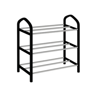Sapateira Multiuso 3 Andares Preto Suporte Organizador Móvel Calçado  Lavanderia  Sapato Quarto Leve em Oferta na Shopee