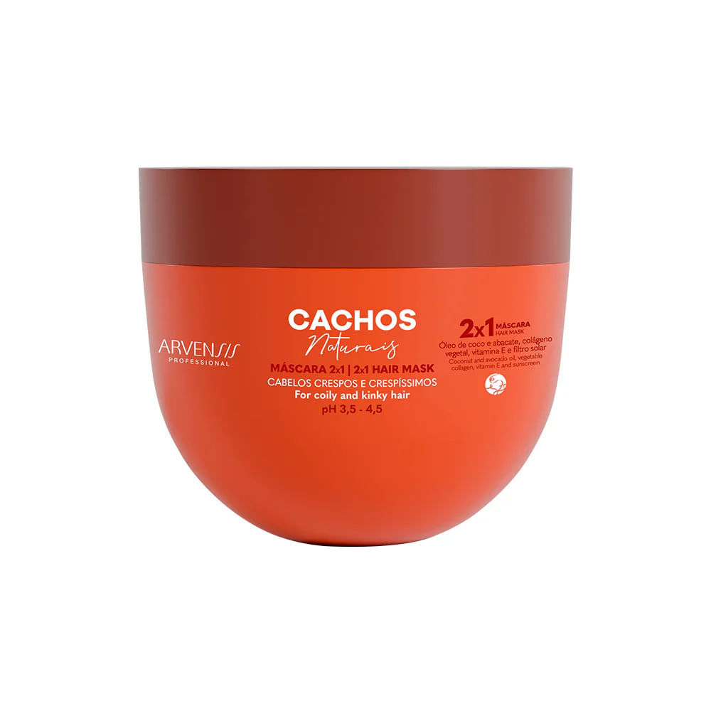 Máscara Capilar 2 em 1 Arvensis Cachos Naturais 250g