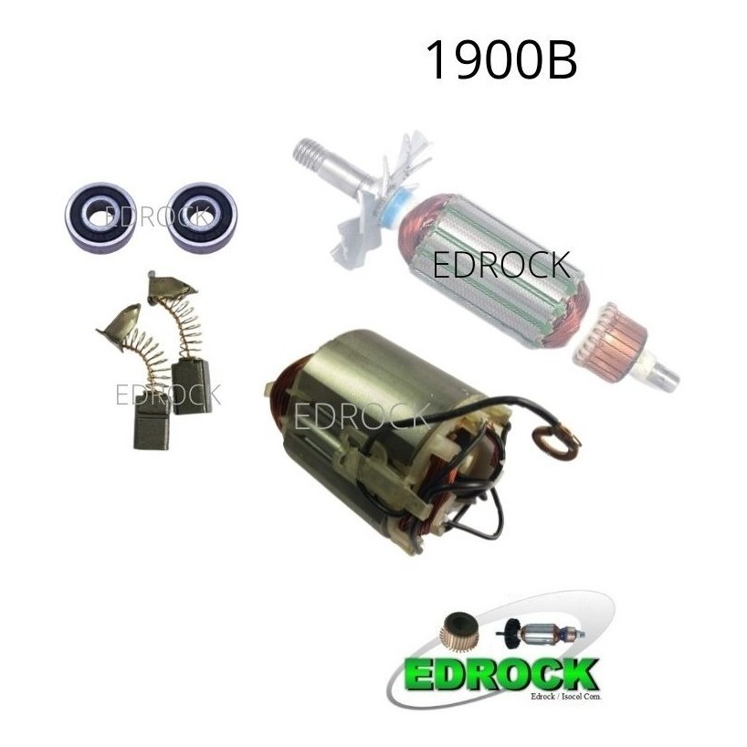1900B Makita Plaina Elétrica Induzido Rotor 110V Bobina Estator 110V Rolamentos Escovas Carvão