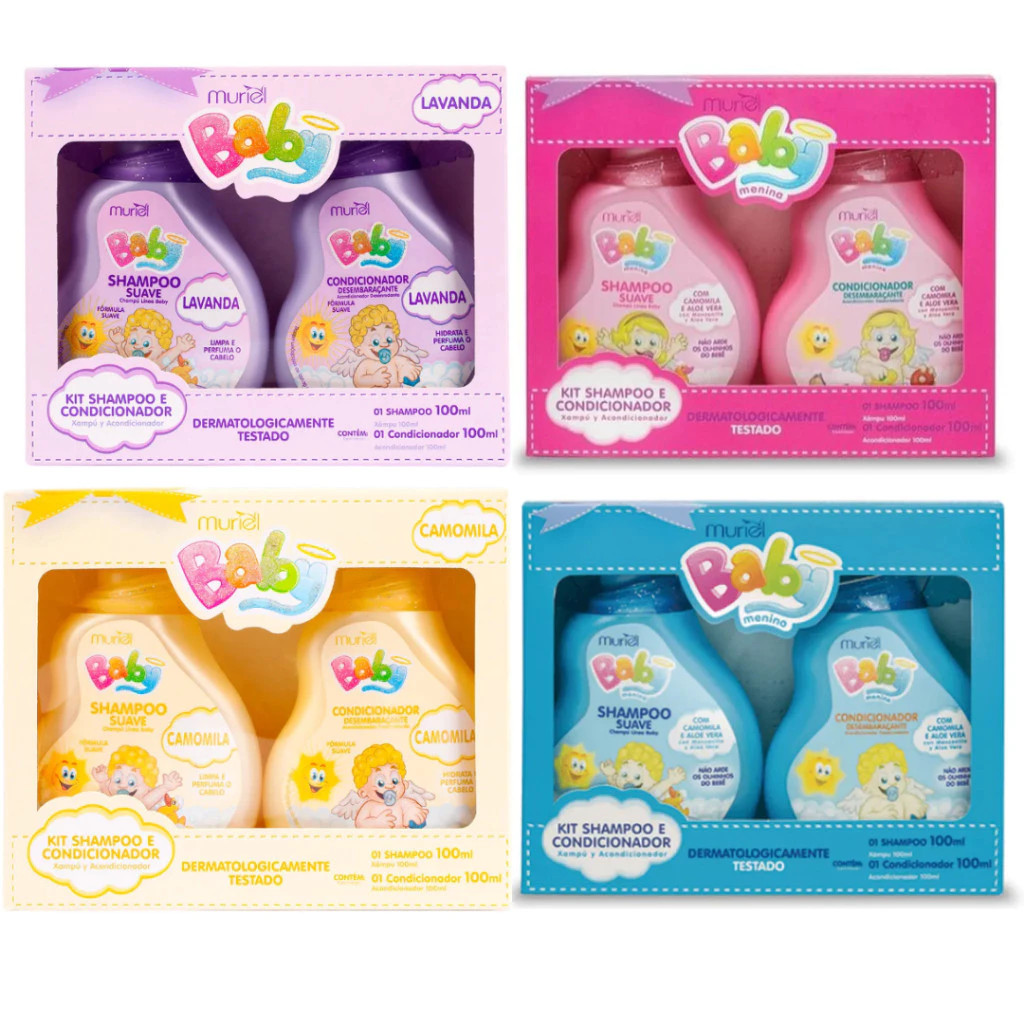 Kit Muriel Baby Shampoo + Condicionador 100ml em Oferta na Shopee