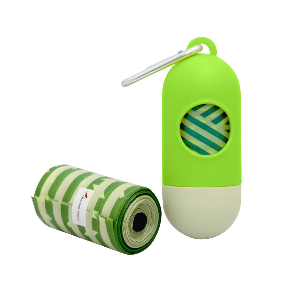 Dispenser Cata Caca Eco Bambu + Refil Biodegradável 40 Saquinhos – Germanhart
