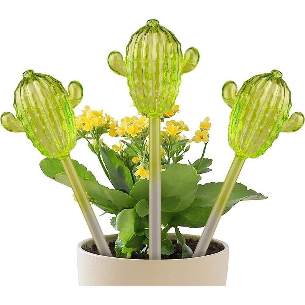 Kit 2 Regador Automático Para Plantas Gotejador Irrigação Jardim Design Compacto Leve Funcional Decorativo Cacto