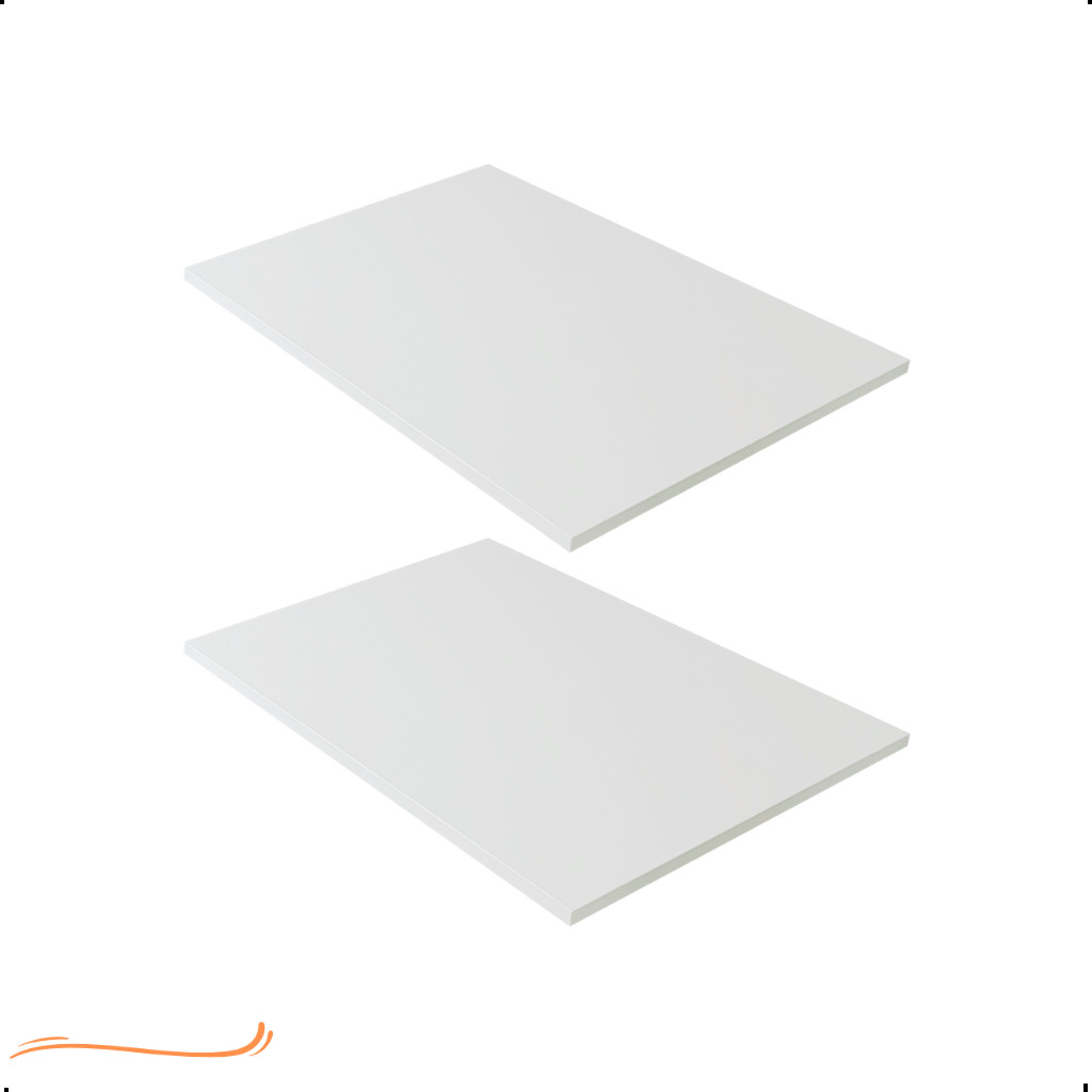 Kit 2 Prateleira Branca 50X40 Tampo Tabua Mdf  Organizadora Decoração Cozinha Quarto Banheiro Sala em Oferta na Shopee