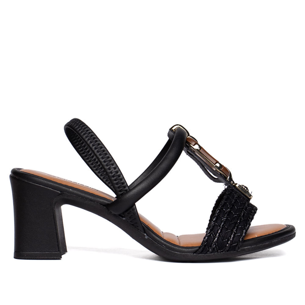 Sandália Feminina Mississipi Salto Bloco Artesanal Preto em Oferta na Shopee