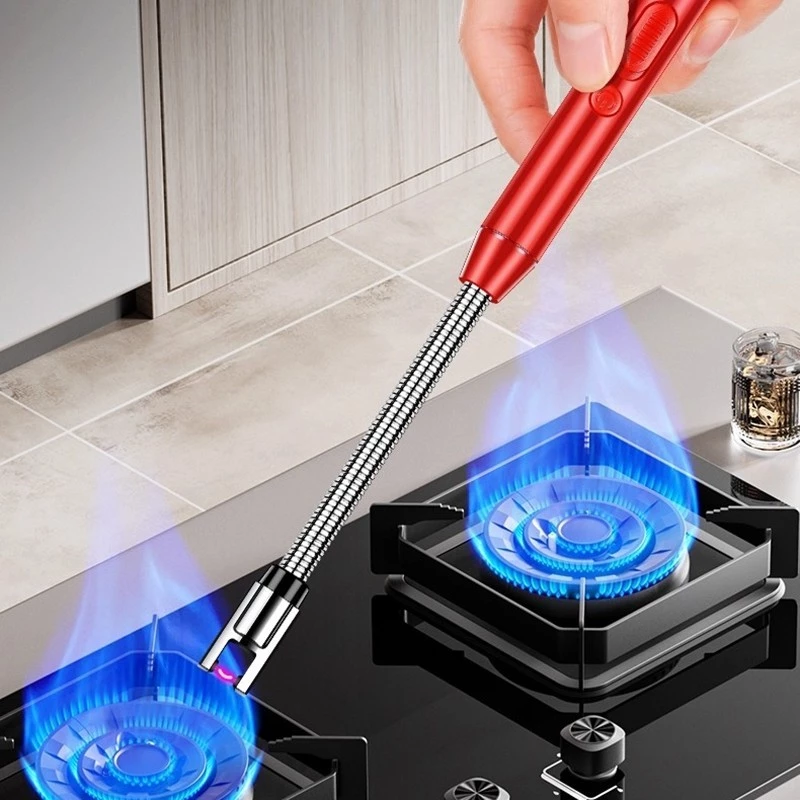 Acendedor Fogão Elétrico Eletrônico Usb Recarregável Luxo Isqueiro De Plasma Ecológico Sem Chama Anti Vento