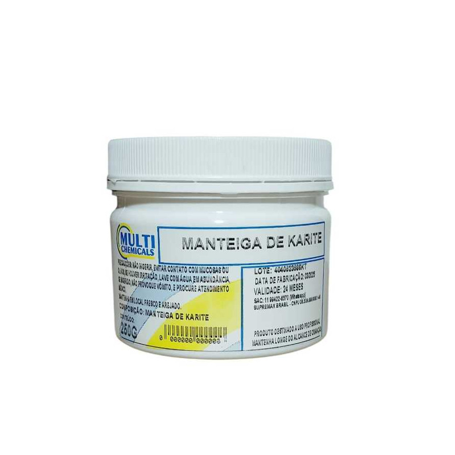 Manteiga de Karité 100% Pura - Hidratante - 250g