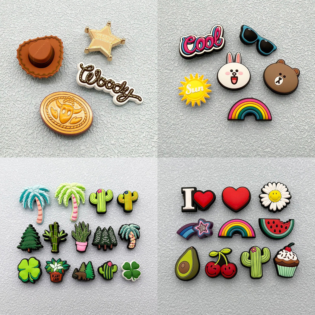 100 # Miss Zoe Jibtz Verde Em Forma De Planta Buraco Sacos Acessórios Dos Desenhos Animados Concha