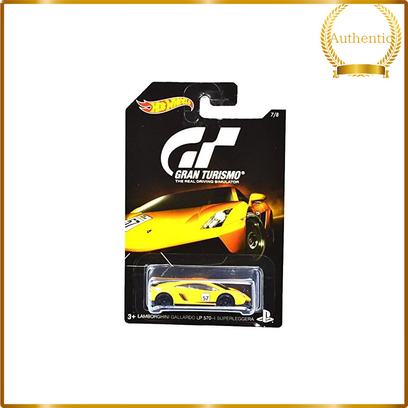 Hot Wheels Gran Turismo Lamborghini Gallardo Yellow 1:64 Die-Cast Mini Car