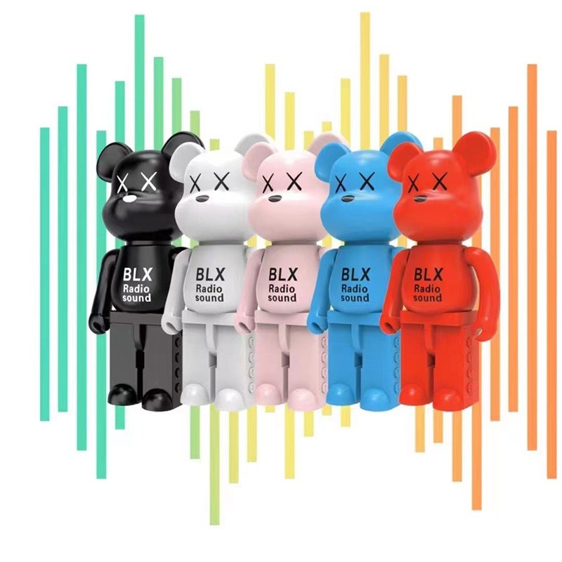 Caixa de Som Urso De Brinquedo 10W TWS Bluetooth Rádio Portátil