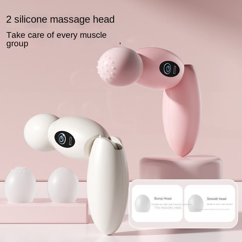 Mini pistola de fáscia portátil, vibrador elétrico para condicionamento muscular, massageador de pescoço recarregável