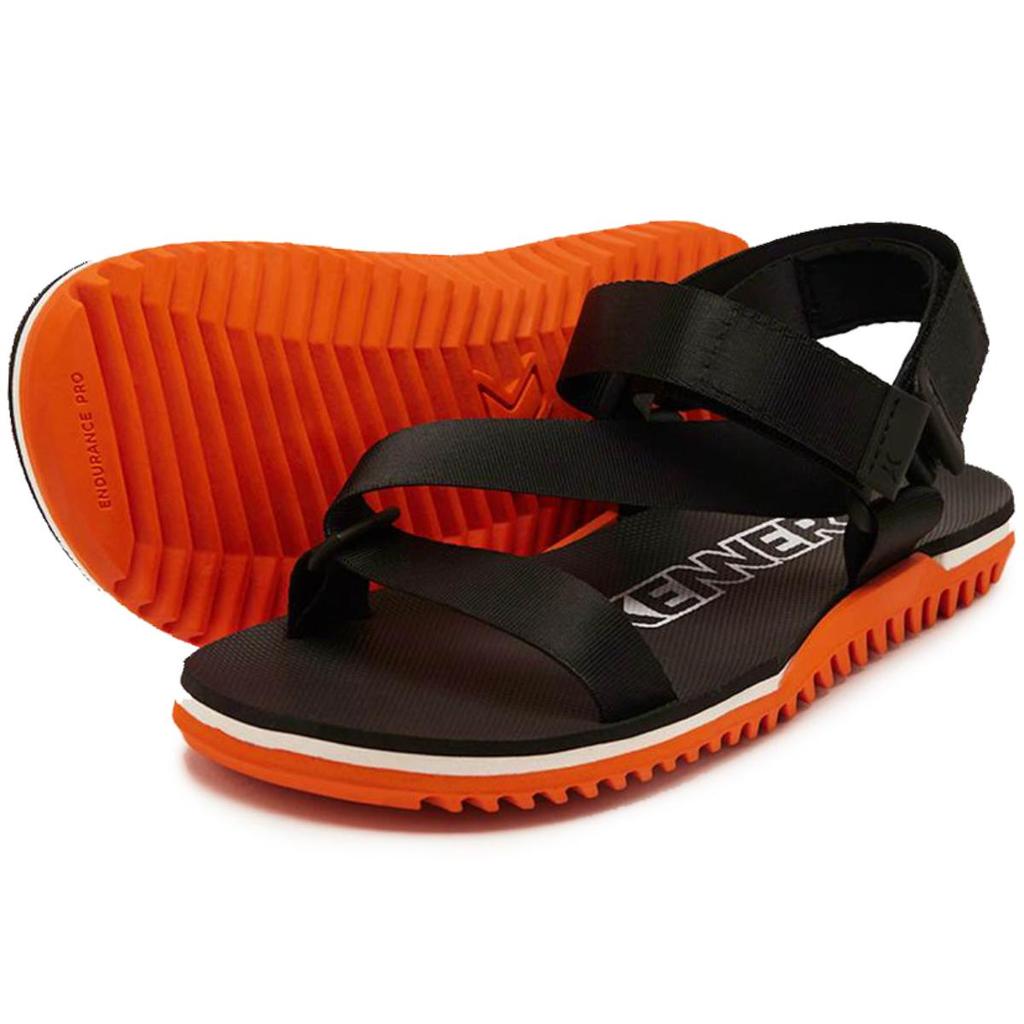 Sandália Kenner Pro Trekking NK6 Masculina - Preto e Laranja em Oferta na Shopee