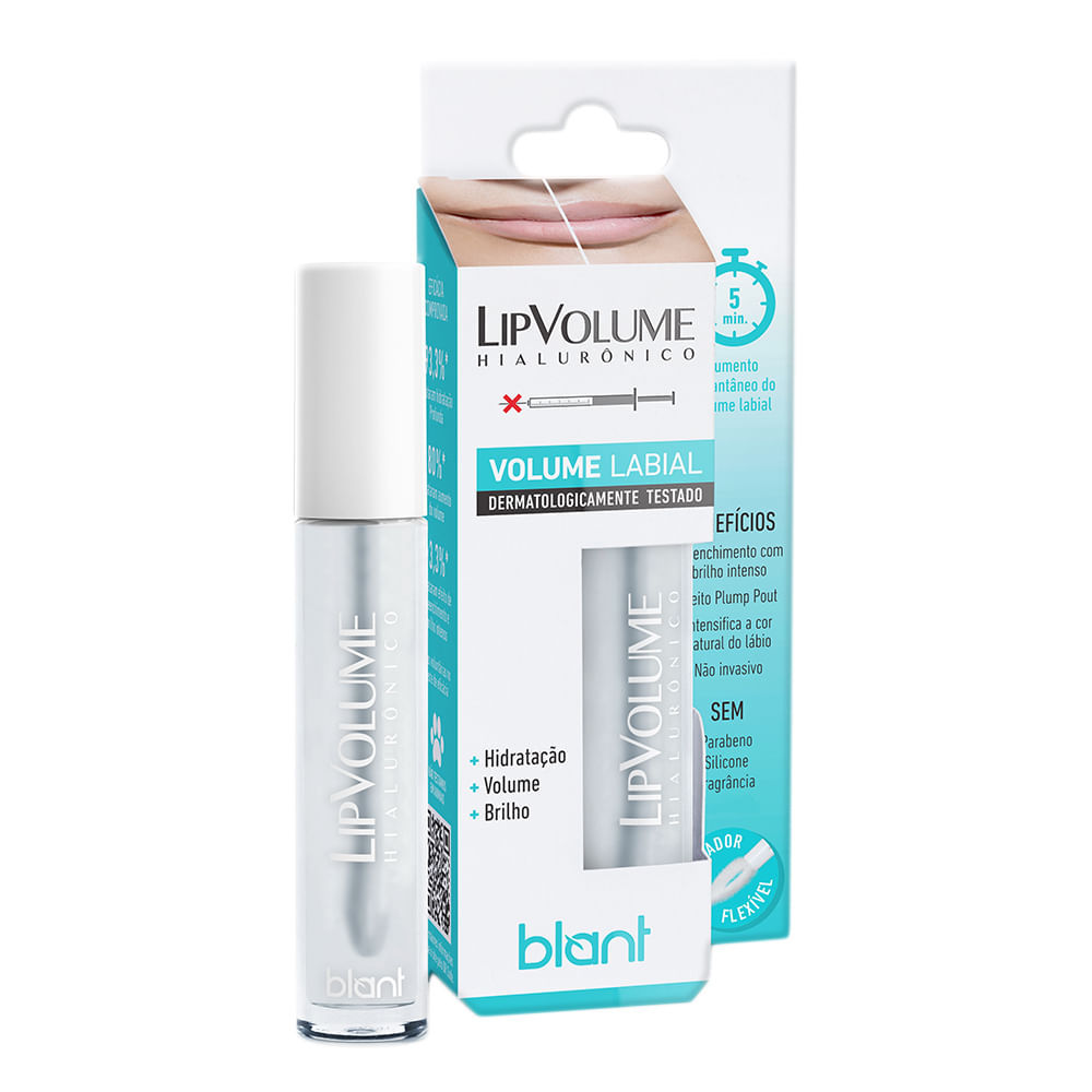 Lip Volume Hialurônico Blant Incolor 4ml em Oferta na Shopee