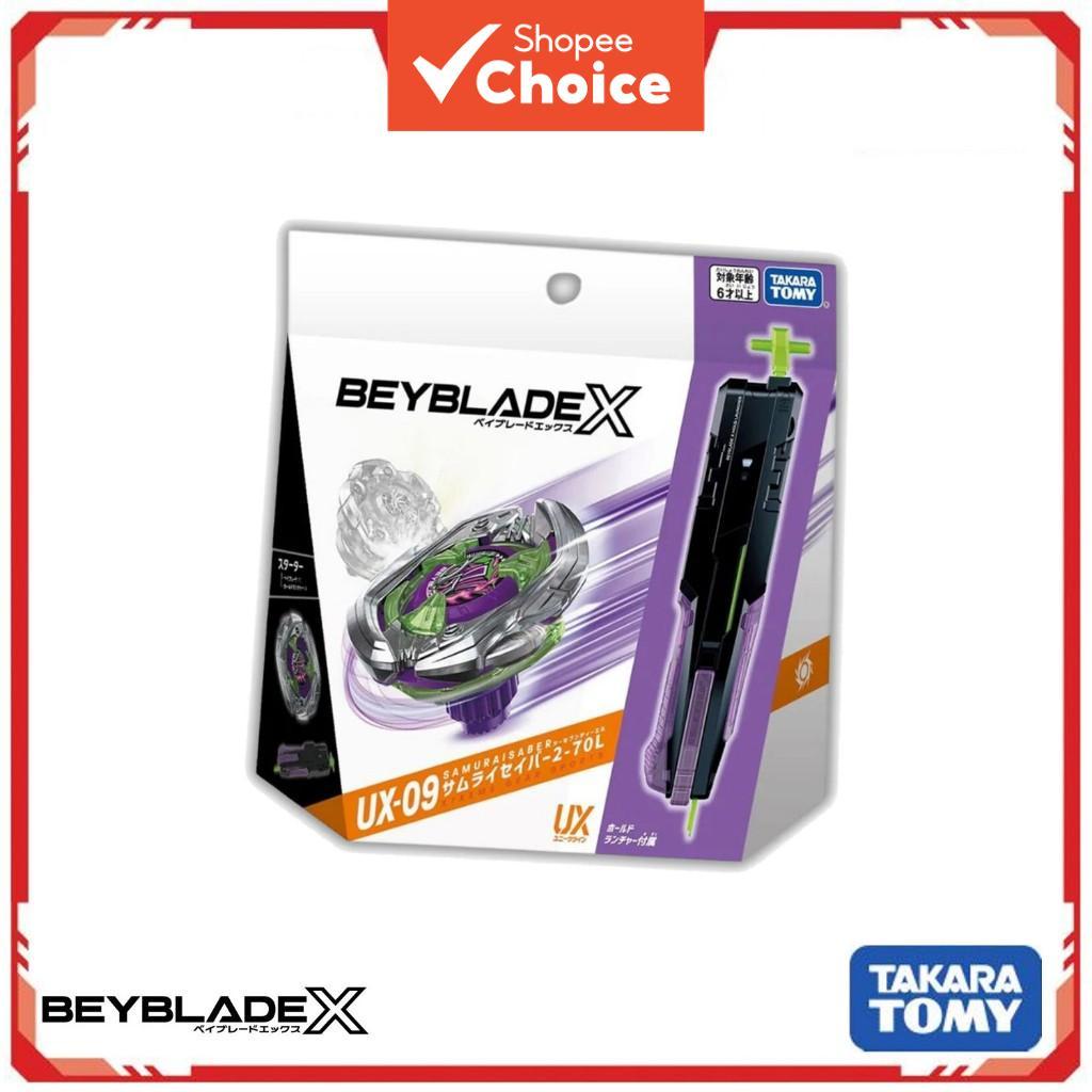 Beyblade X UX-09 Samurai Sabre 2-70L Com Conjunto De Lançador De Espada Xtreme Batalha Brinquedo Giratório Para Crianças