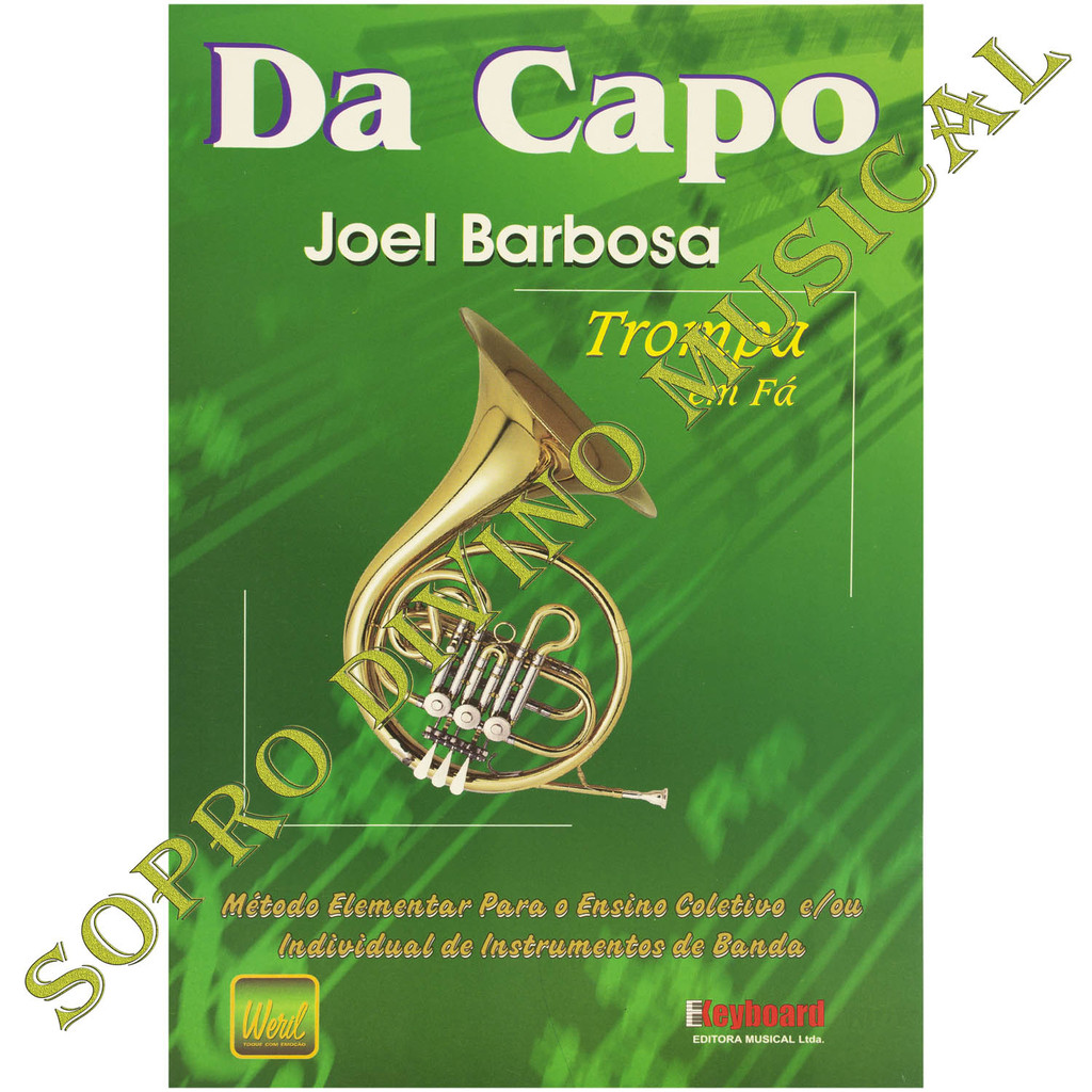 Método Da Capo Trompa em Fá Joel Barbosa