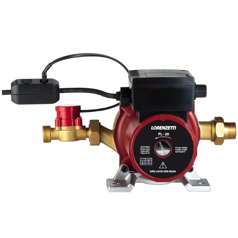 Bomba pressurizadora 350 watts 2700 L/H - PL20 Lorenzetti em Oferta na Shopee