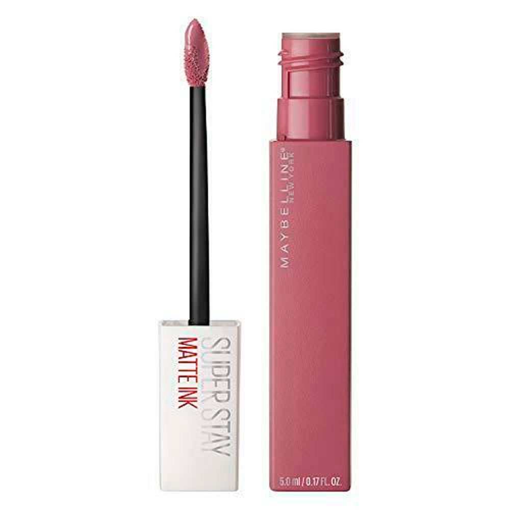 Batom Líquido Longa Duração Maybelline SuperStay Matte Ink 15 Lover, 5ml em Oferta na Shopee