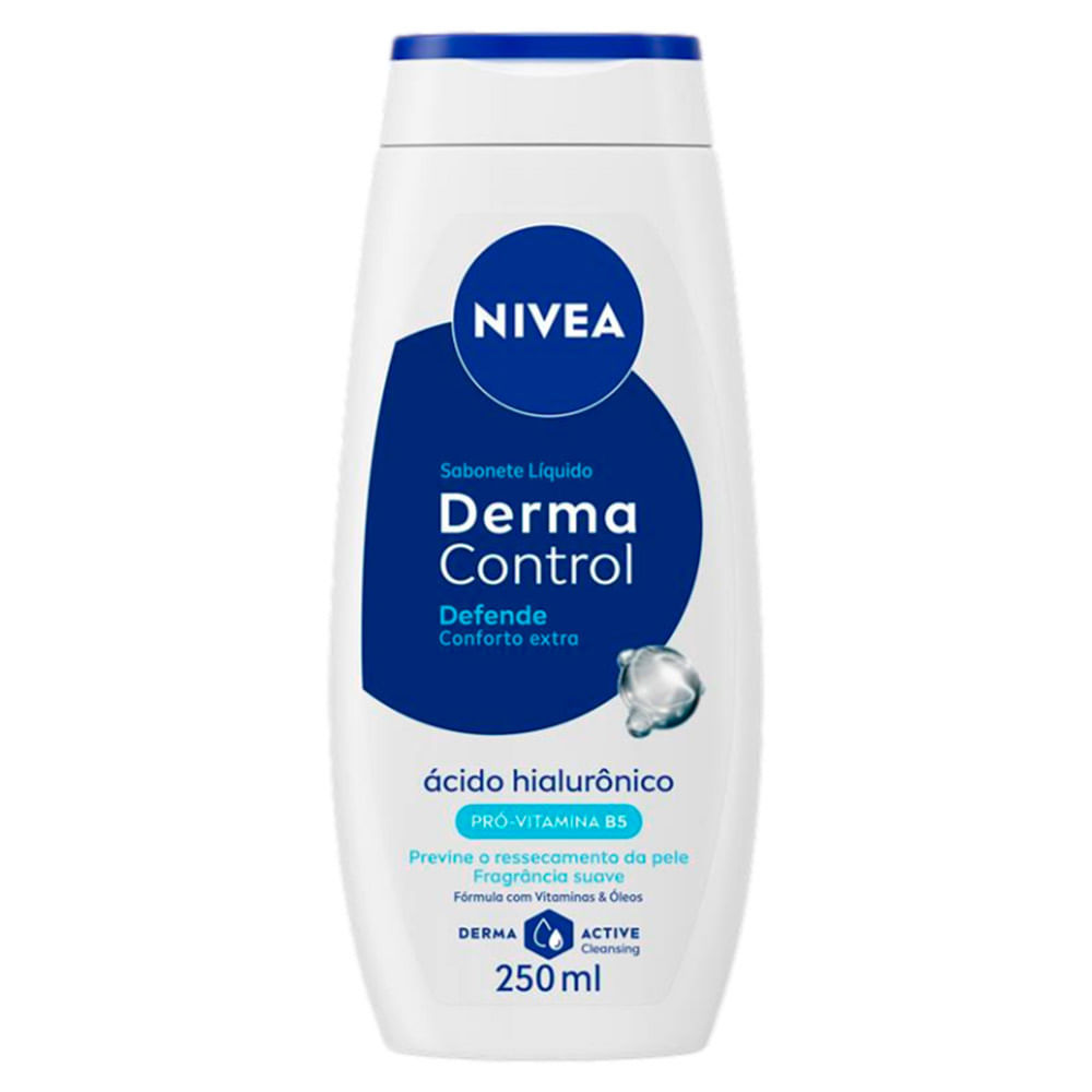 Sabonete Líquido Nivea Derma Control Defende Suave 250ml em Oferta na Shopee