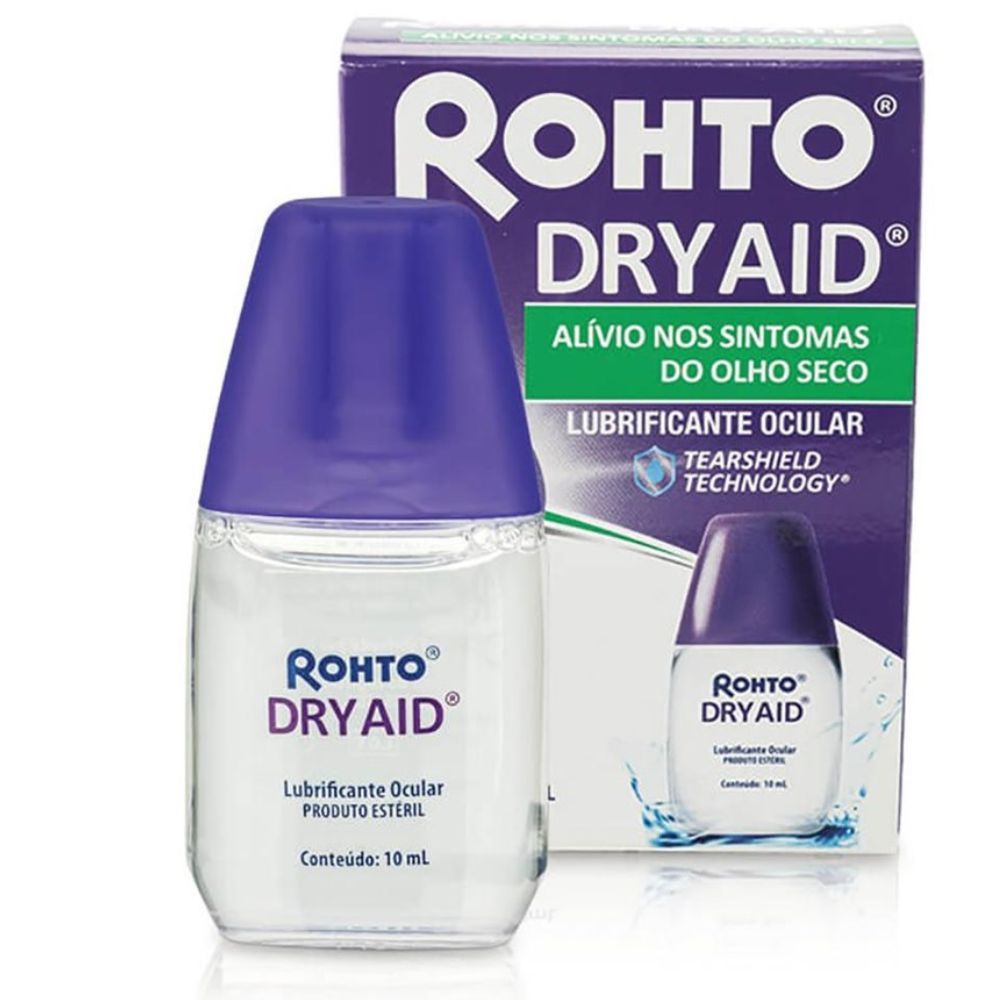 Rohto Dryaid Lubrificante Ocular 10ml em Oferta na Shopee