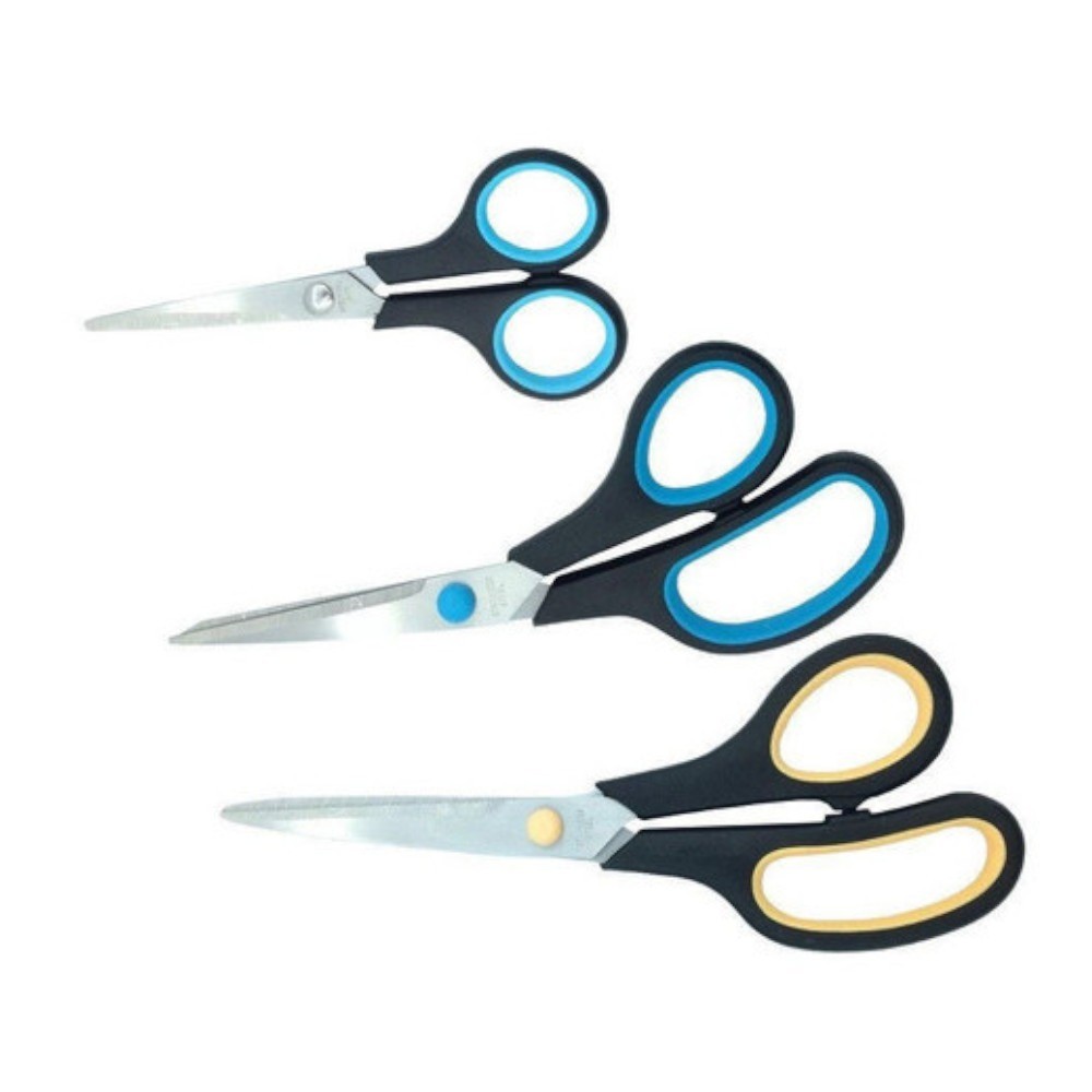 Jogo de tesouras 5 1/2" a 8 1/2" com 3 peças - BOM-3301 Bomvink