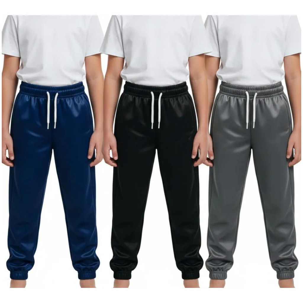 Kit 3 Calças Jogger Infantil Super Confortável para o Dia a Dia