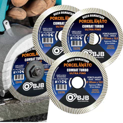 3 Disco De Porcelanato Ultra Fino 105mm Para Makita Corte Turbo - BJB equipamentos