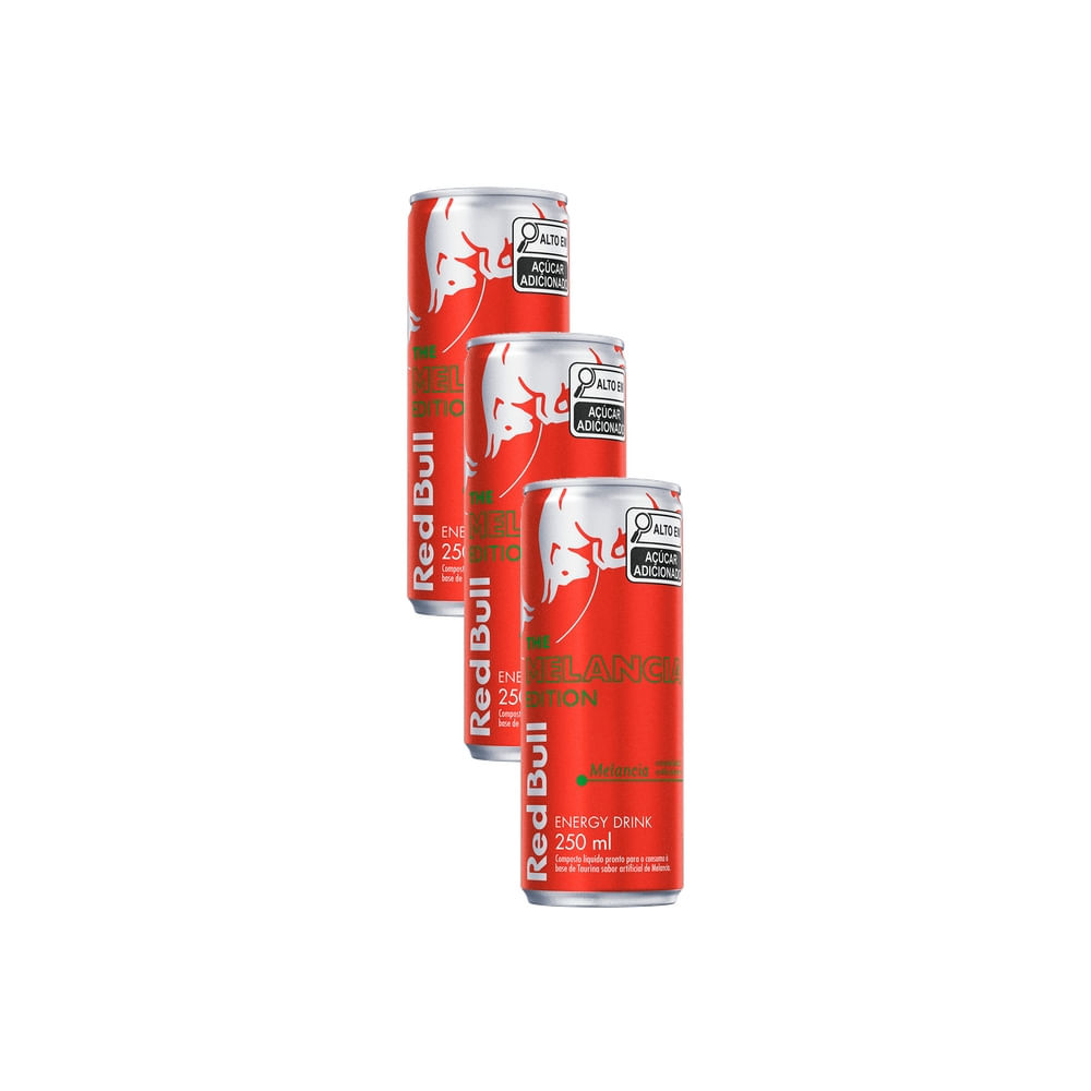 Kit 3 Energético Red Bull, Melancia 250ml em Oferta na Shopee