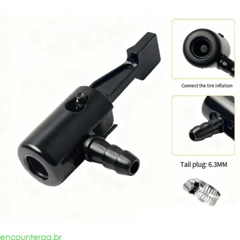 Encountera Leak Less Tire Inflator Adaptador Liga Zinco Design Bloqueio Para Uso Esforço Mul